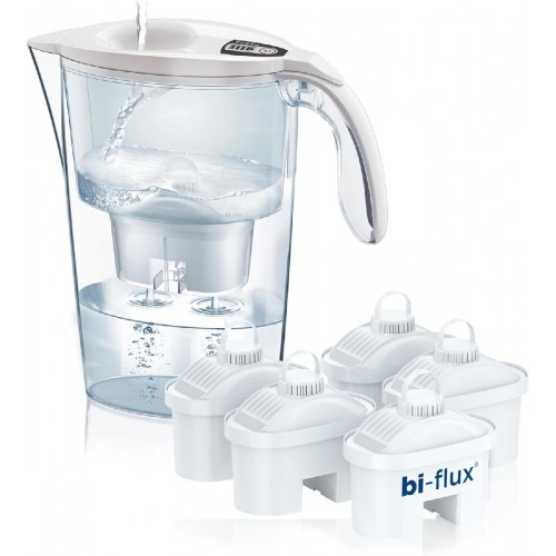 Laica J996 amore per acqua Κανάτα φιλτραρίσματος νερού 2300 ml made in Italy bpa free με 6 Ανταλλακτικά Φίλτρα Bi-Flux
