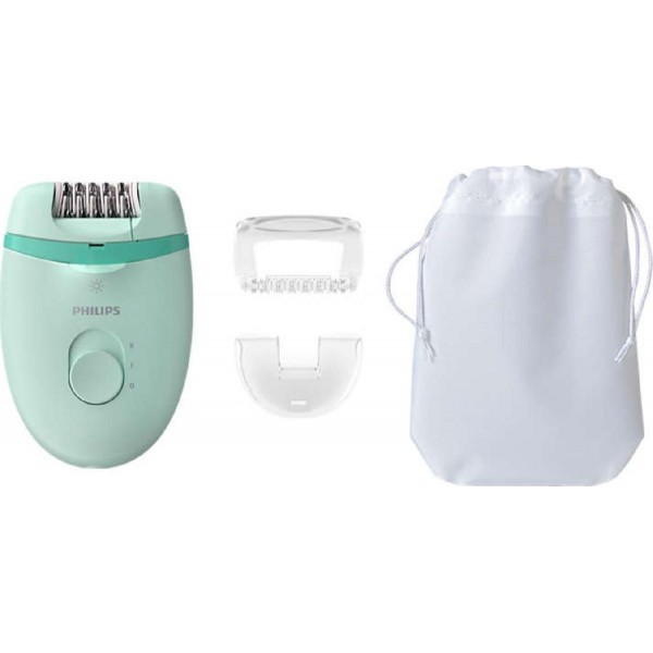 Philips Satinelle Essential BRE265/00 Αποτριχωτική μηχανή green