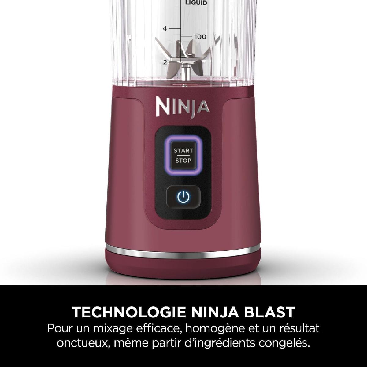 NINJA BC151EUCR Portable USB-C Rechargeable Wireless Blender 530ml red