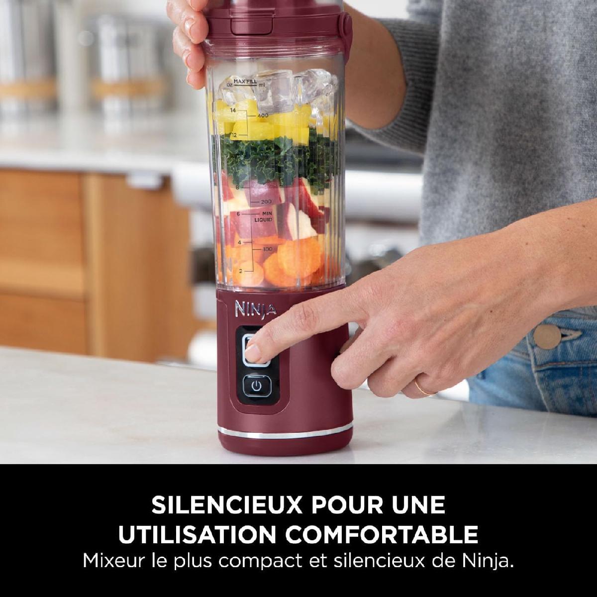 NINJA BC151EUCR Portable USB-C Rechargeable Wireless Blender 530ml red