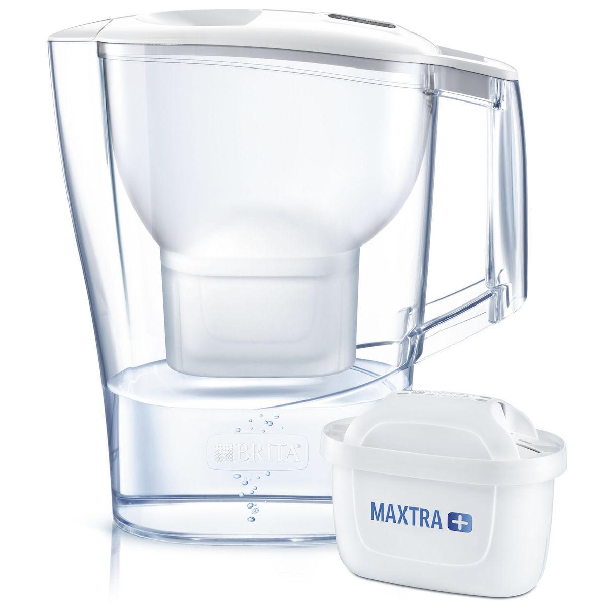 Brita Aluna Κανάτα Σερβιρίσματος 2,4lt white και 1 φίλτρα MAXTRA PRO ALL IN 1 (124595)