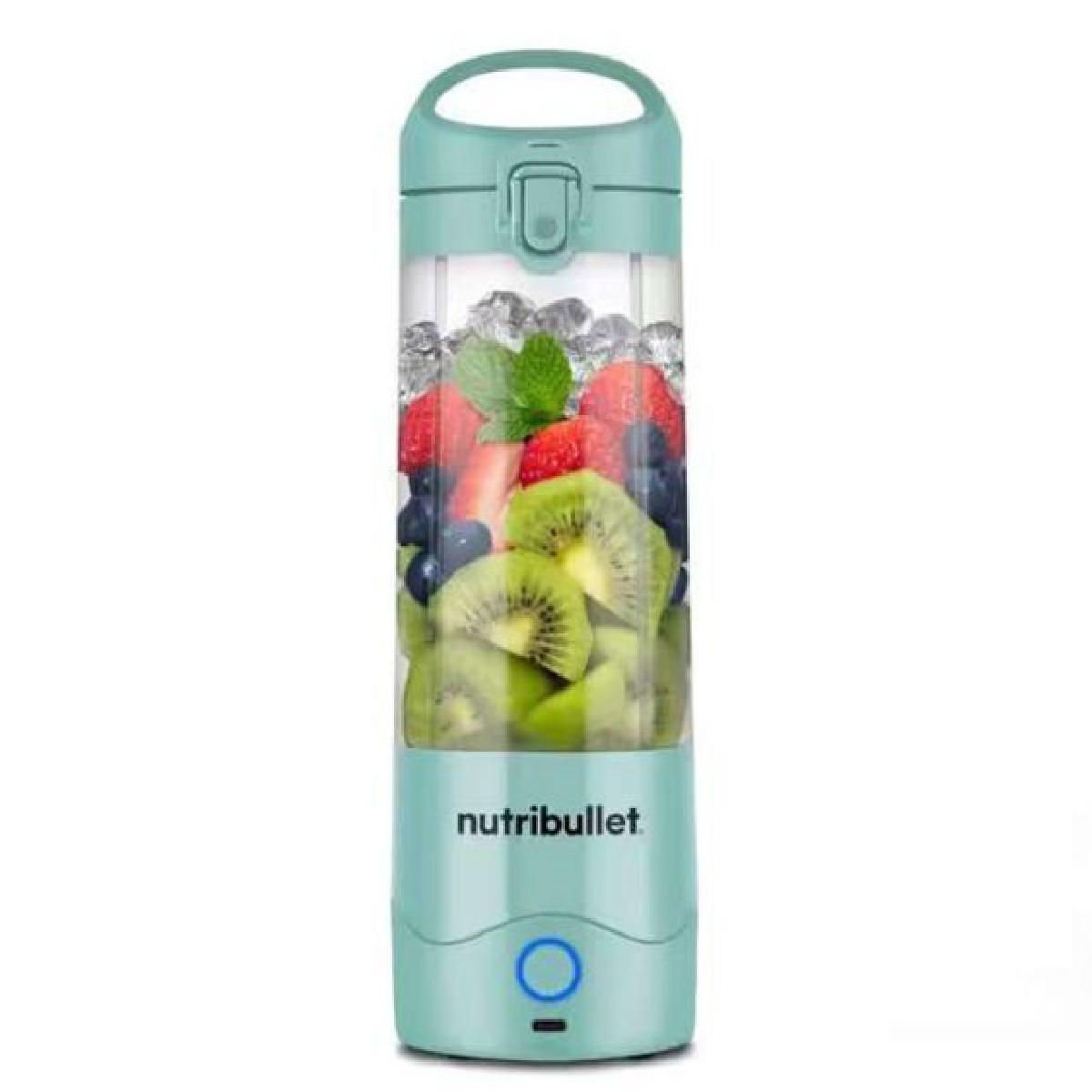 NutriBullet NBP003LBL portable rechargable blender  0.47lt Light blue