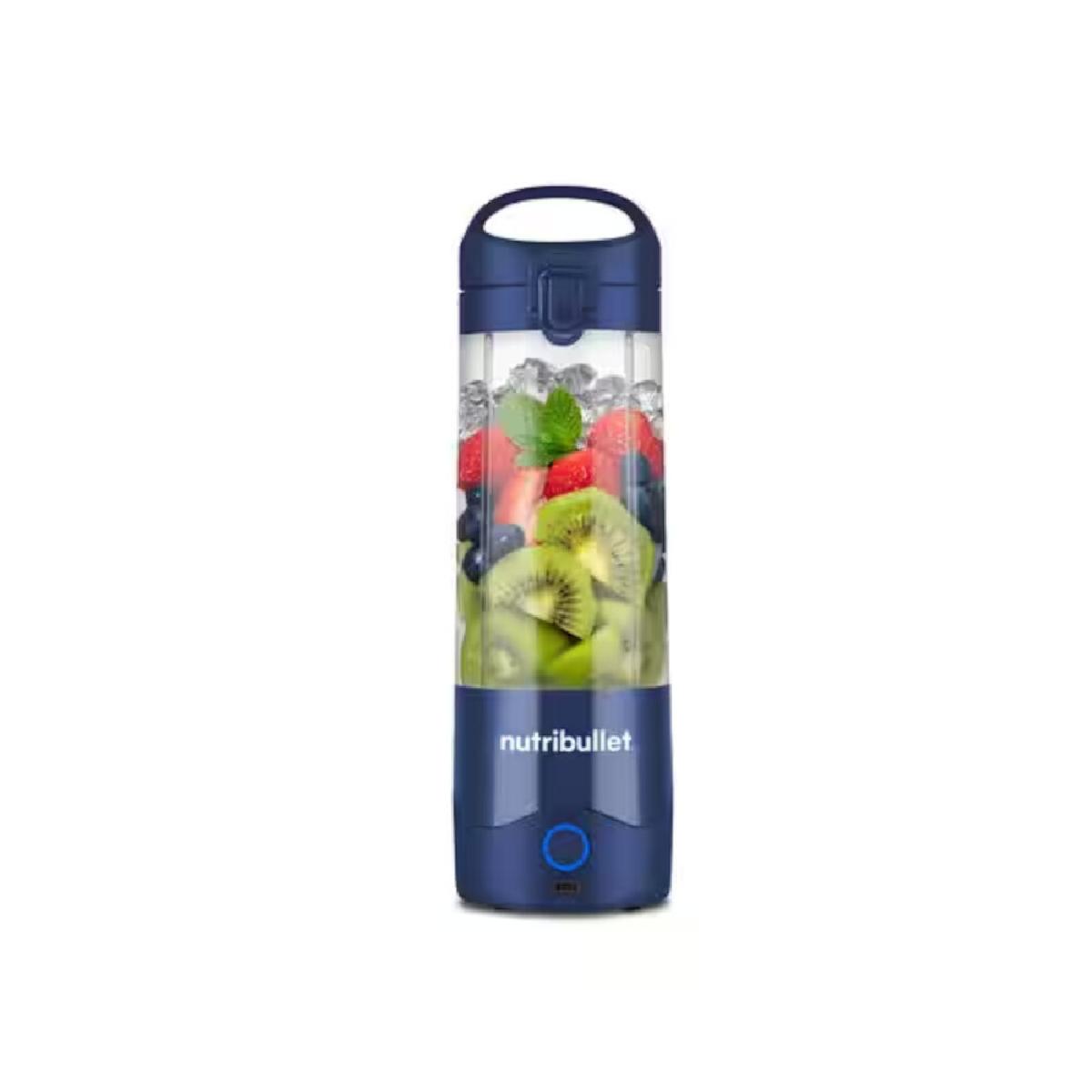 NutriBullet NBP003NBL portable rechargable blender  0.47lt navy blue
