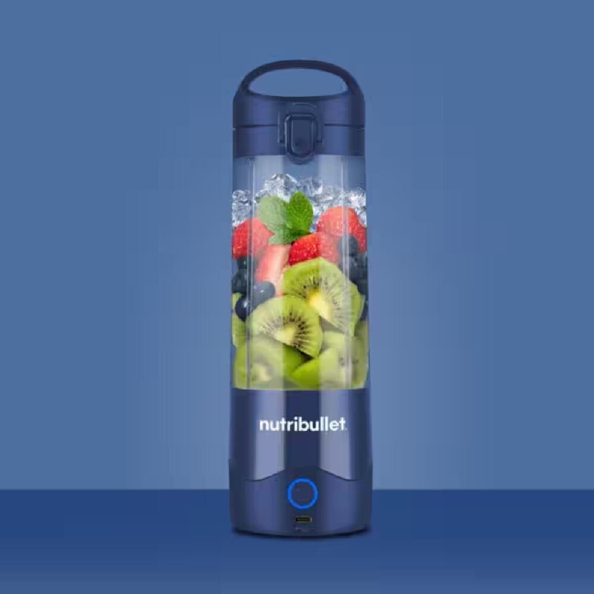 NutriBullet NBP003NBL portable rechargable blender  0.47lt navy blue