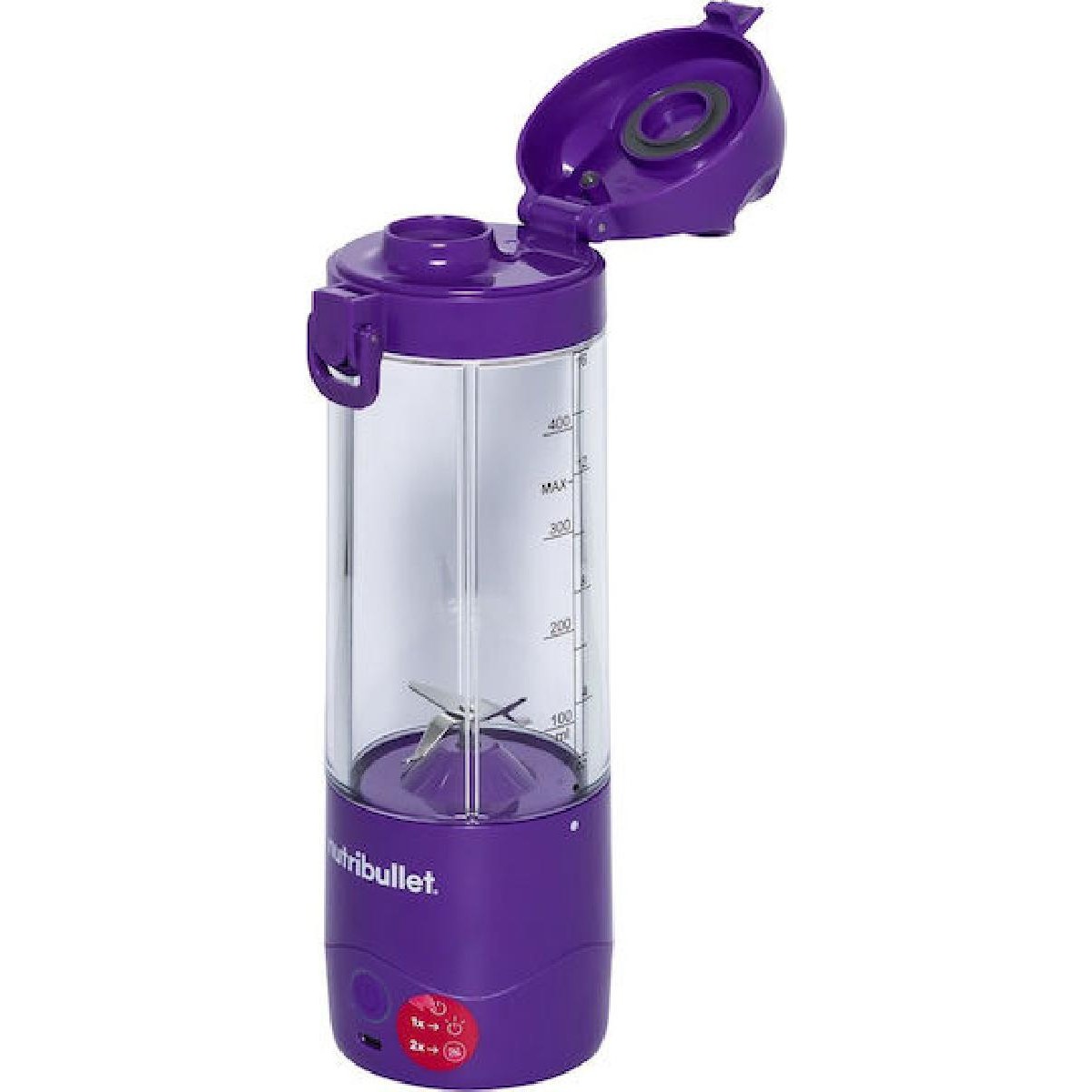 NutriBullet NBP003PU portable rechargable blender  0.47lt violet