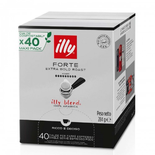 Illy Ταμπλέτες Espresso ESE Forte extra bold roast Maxi Pack 40 τεμάχια