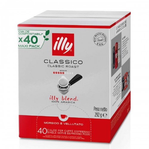 Illy Ταμπλέτες Espresso ESE Classico classic roast Maxi Pack 40 τεμάχια