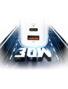 Silicon Power QM25  Wall Charger QM25 30W USB/TypC white