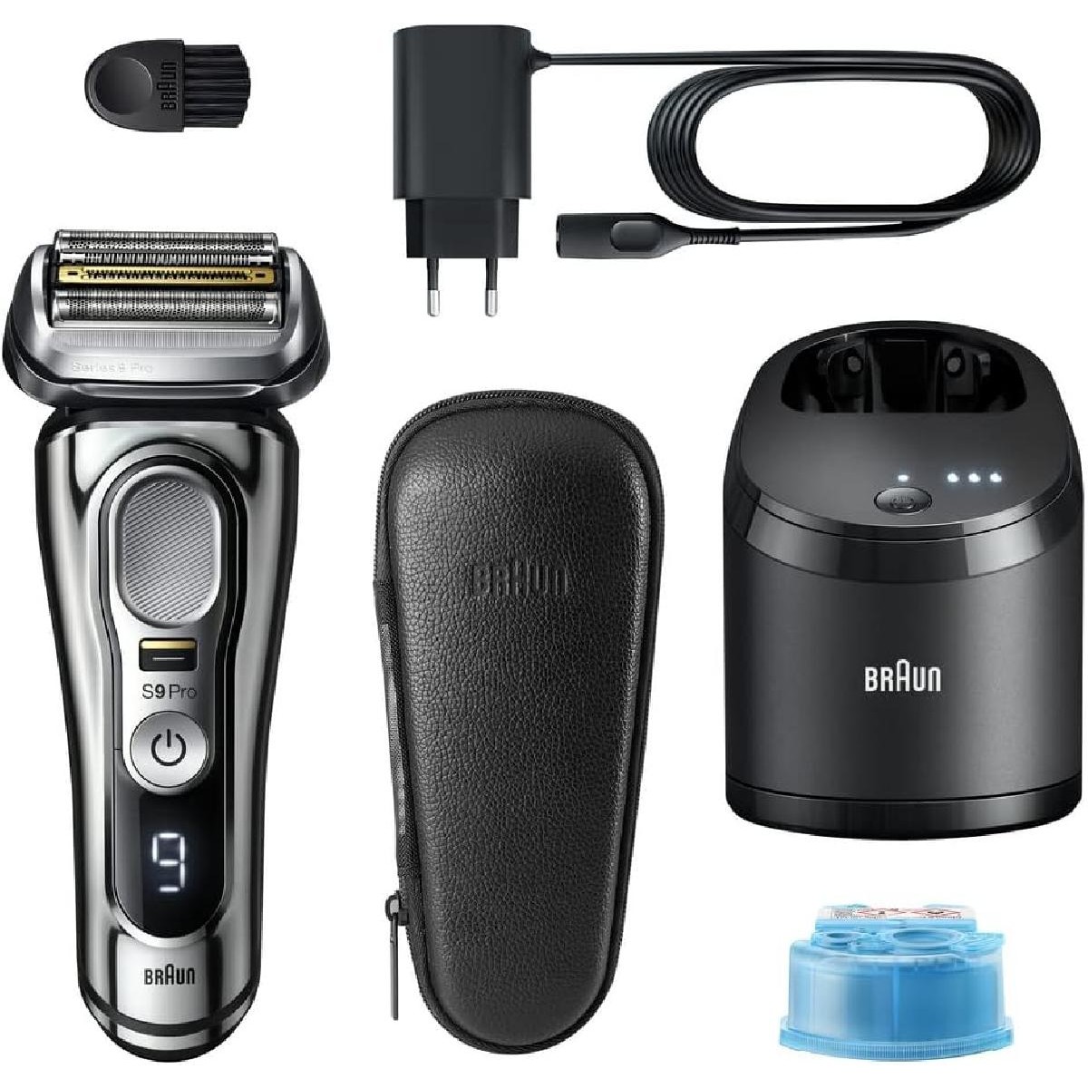Braun 9486cc Series 9 Pro Electric Shaver Wet & Dry, Chrome