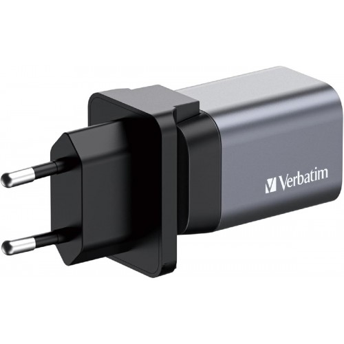 Verbatim GNC-35 GaN Charger 2 Port 35 watt USB A/type-c gray