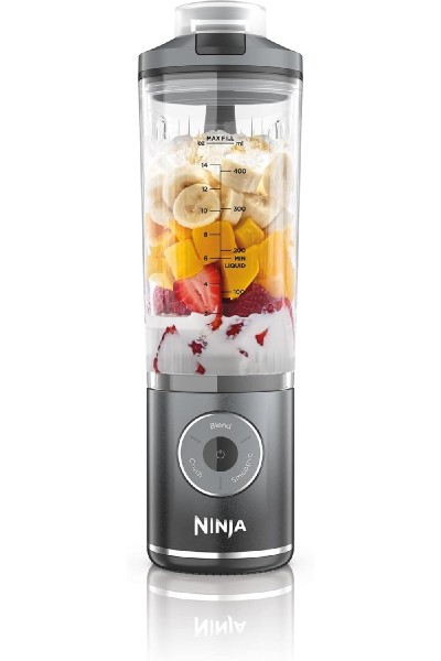 NINJA Blast Max BC251EUGY Portable USB-C Rechargeable Wireless Blender 570ml Cool Grey