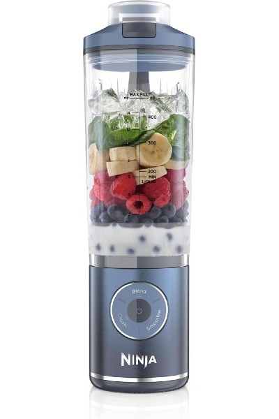 NINJA Blast Max BC251EUNV Portable USB-C Rechargeable Wireless Blender 570ml Navy Blue