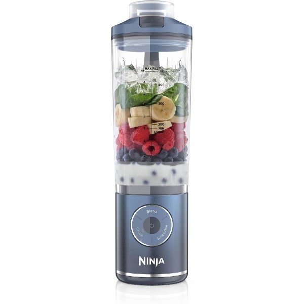 NINJA Blast Max BC251EUNV Portable USB-C Rechargeable Wireless Blender 570ml Navy Blue