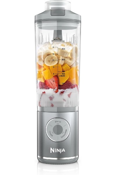 NINJA Blast Max BC251EUSL Portable USB-C Rechargeable Wireless Blender 570ml Silver