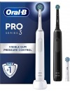 Oral-B Pro 3 3900 Black white Ηλεκτρική οδοντόβουρτσα duo edition