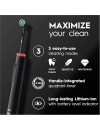 Oral-B Pro 3 3900 Black white Ηλεκτρική οδοντόβουρτσα duo edition