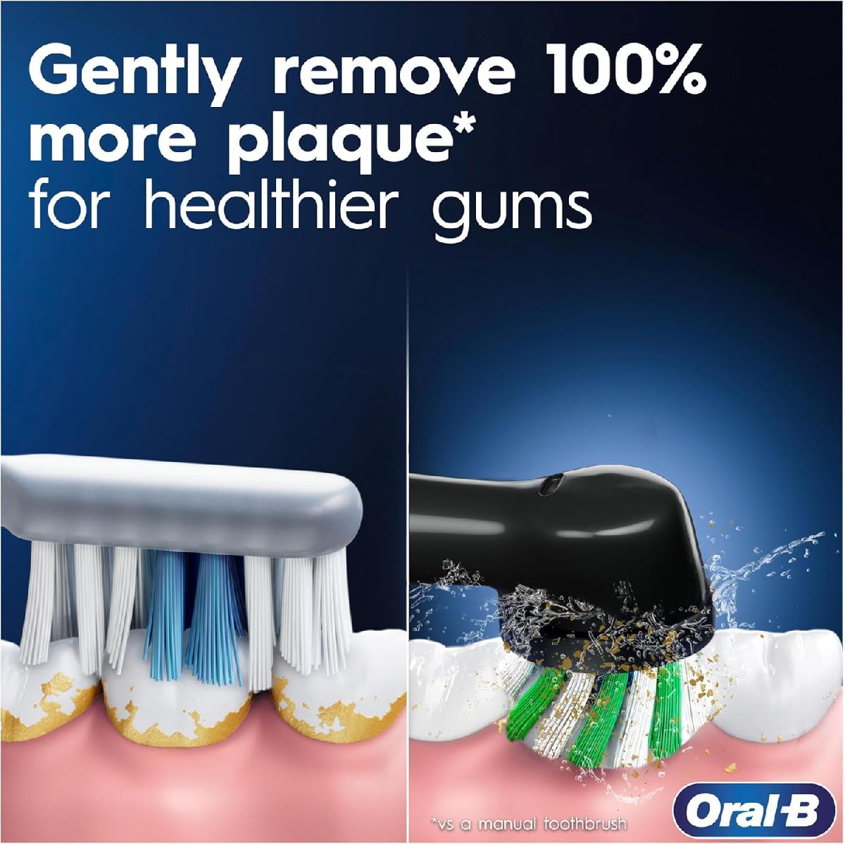 Oral-B Pro 3 3900 Black white Ηλεκτρική οδοντόβουρτσα duo edition