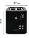 Krups KH6418 Toaster Smartn Light 2 φρυγανιέρα 2 θέσεων with Digital Display black