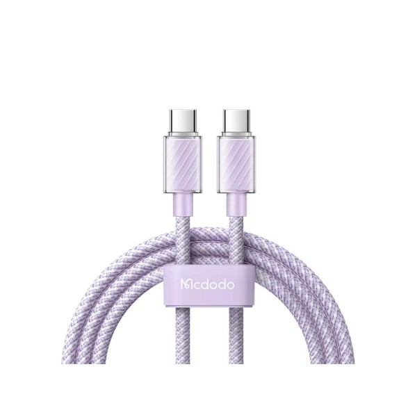 Mcdodo CA-3672 Type-C to Type-C Transparent Data Cable  1.2m purple Mcdodo CA-3672 Type-C to Type-C Transparent Data Cable  1.2m purple