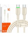 Mcdodo CA-4770 Type-C to Type-C PD 65 watt Data Cable with LED Light 1.2m beige
