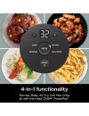 Ninja FN101EUSG Crispi 4-in-1 Portable Glass Air Fryer Cooking System 1500 watt  3.8lt sage green