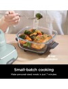Ninja FN101EUSG Crispi 4-in-1 Portable Glass Air Fryer Cooking System 1500 watt  3.8lt sage green