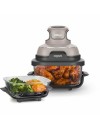 Ninja FN101EUST Crispi 4-in-1 Portable Glass Air Fryer Cooking System 1500 watt  3.8lt stone