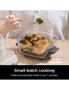 Ninja FN101EUST Crispi 4-in-1 Portable Glass Air Fryer Cooking System 1500 watt  3.8lt stone