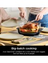 Ninja FN101EUST Crispi 4-in-1 Portable Glass Air Fryer Cooking System 1500 watt  3.8lt stone