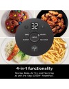 Ninja FN101EUST Crispi 4-in-1 Portable Glass Air Fryer Cooking System 1500 watt  3.8lt stone