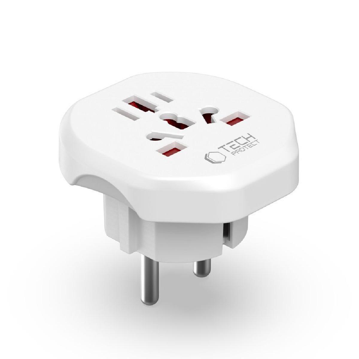Tech-Protect WL-09 universal travel adaptor EU white