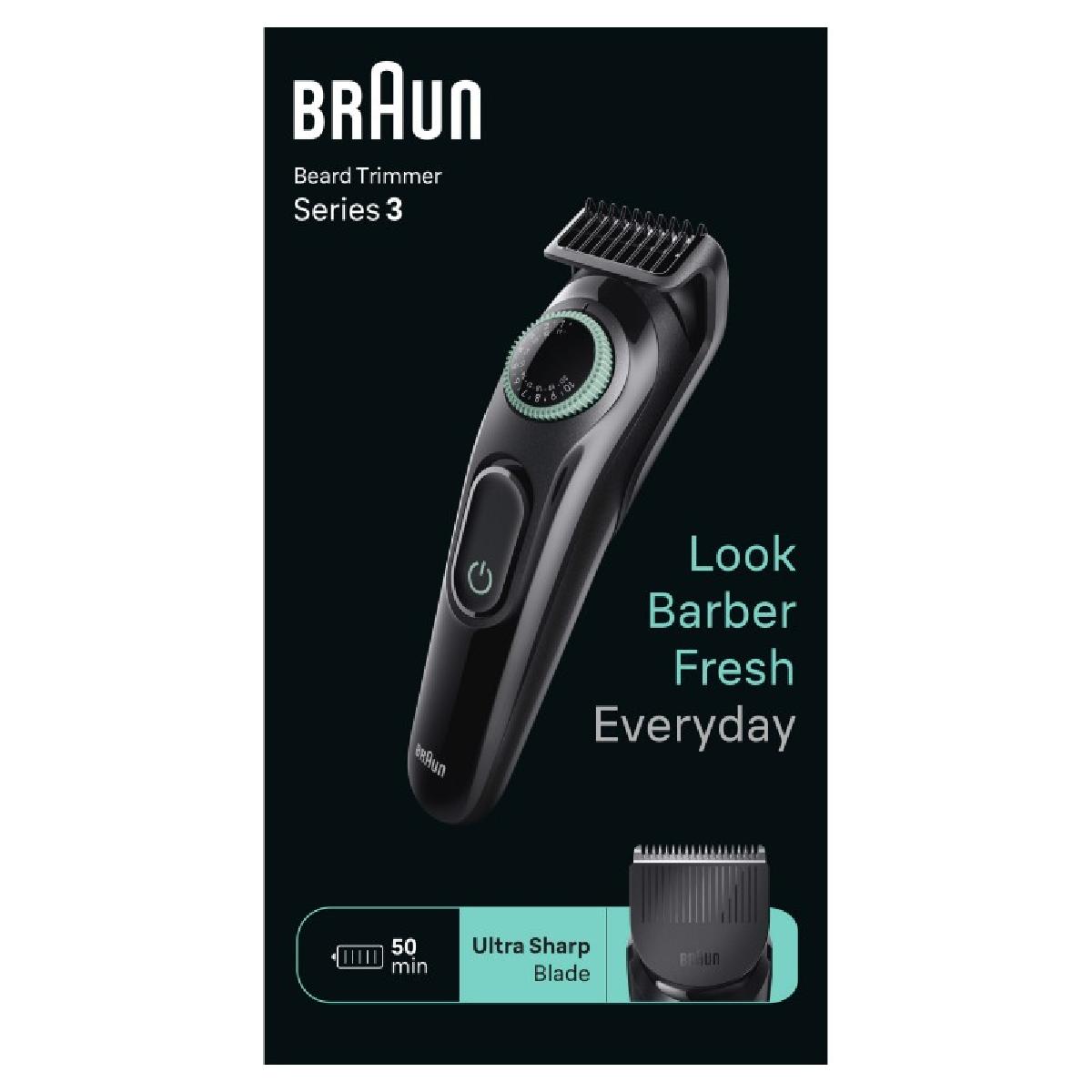 Braun BT3411 beard 3 trimmer black