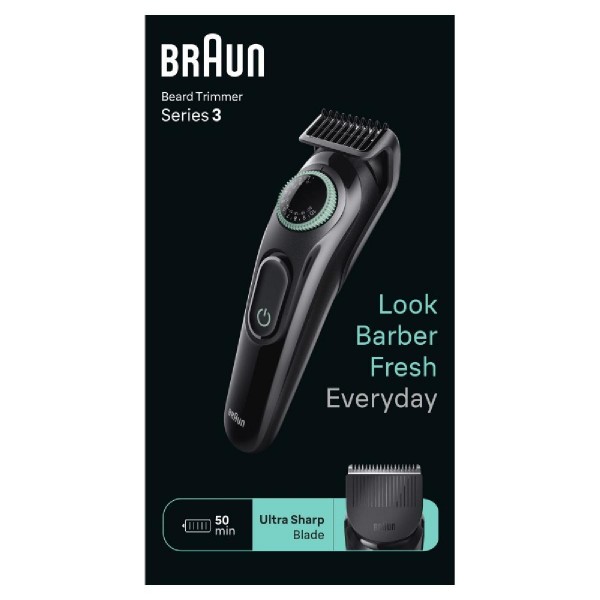 Braun BT3411 beard 3 trimmer black