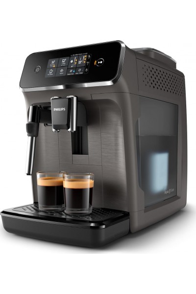 Philips 2200 Series EP2224/10 Αυτόματη Μηχανή Espresso 1500 watt Πίεσης 15bar με Μύλο Άλεσης grey