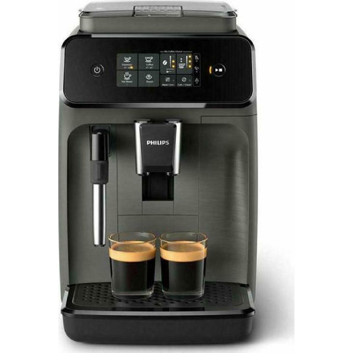 Philips 1200 Series EP1224/00 Αυτόματη Μηχανή Espresso 1500 watt Πίεσης 15bar με Μύλο Άλεσης black