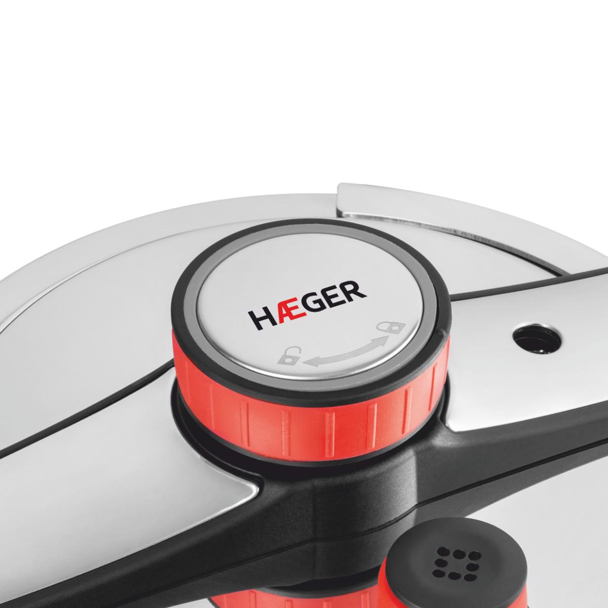 Haeger Easy Cooker 2 in 1 PC-6SS.022A Χύτρα Ταχύτητας 6 lt Stainless Steel