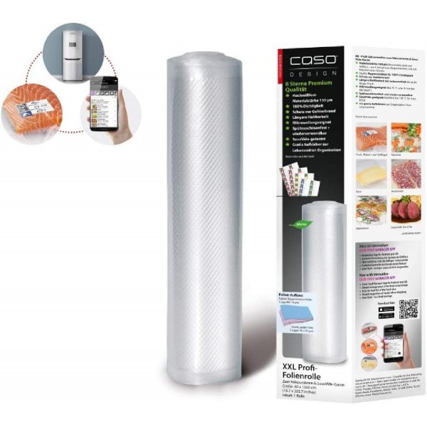 Casp 1224 Ρολό Γκοφρέ  40x1000cm για Vacuum  1 τμχ