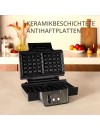 Krups FDK261 Iconic waffle maker 850 watt Black/Stainless Steel
