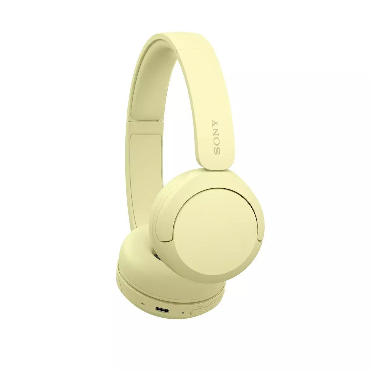 Sony WH-CH520Y on-ear bluetooth headphones yellow