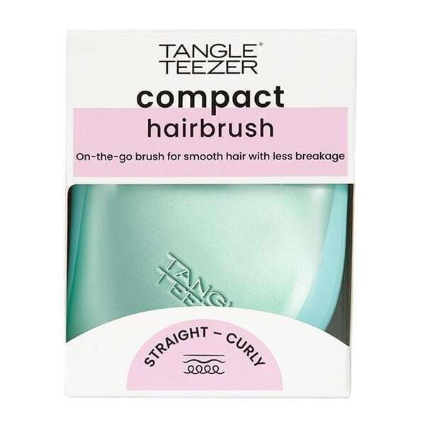 Tangle Teezer Compact Styler Βούρτσα Μαλλιών για Ξεμπέρδεμα Τeal Matte Chrome