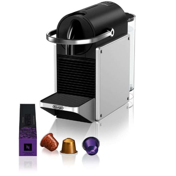 DeLonghi EN127.S Pixie Καφετιέρα για Κάψουλες Nespresso Πίεσης 19bar silver