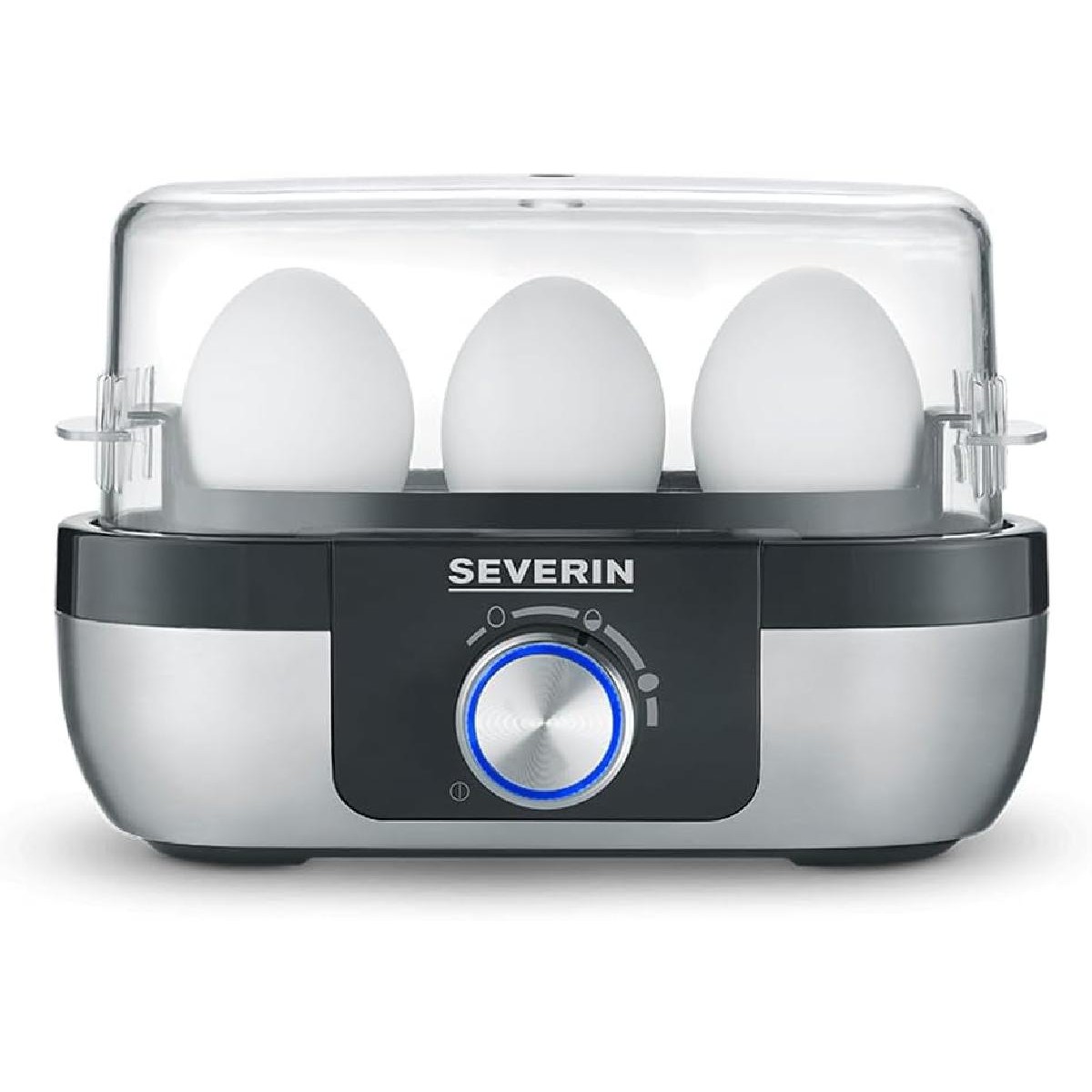 Severin EK 3163 Αυγοβραστήρας stainless steel 3 Eggs black