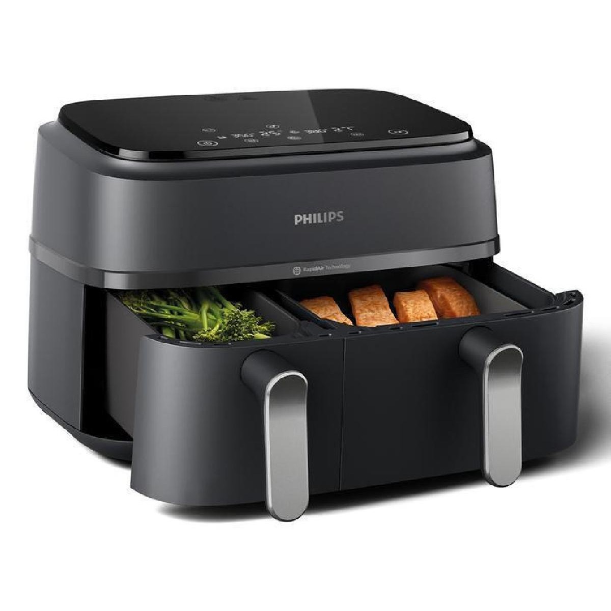 Philips NA352/00 Airfryer XL dual basket 9 lt Black