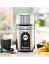 Rommelsbacher EGK 250 Spice Coffee Grinder 200 watt 70gr with timer & speed control stainless steel silver