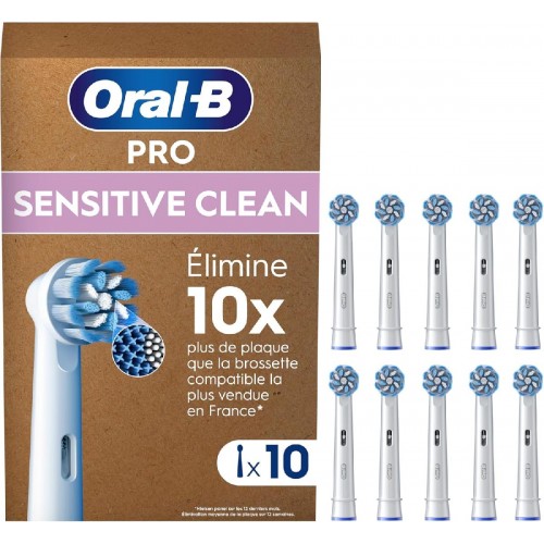 Oral-B Sensitive Clean Ανταλλακτικές Κεφαλές XL Pack white 10τμχ