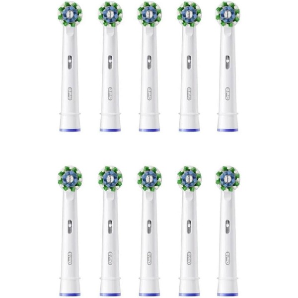 Oral-B Pro CrossAction Ανταλλακτικές Κεφαλές για Οδοντόβουρτσα 10 pcs white (860595)