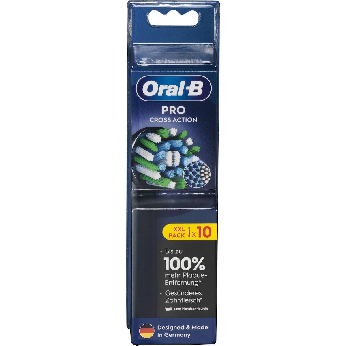 Oral-B Pro CrossAction Ανταλλακτικές Κεφαλές για Οδοντόβουρτσα 10 pcs black (860465)