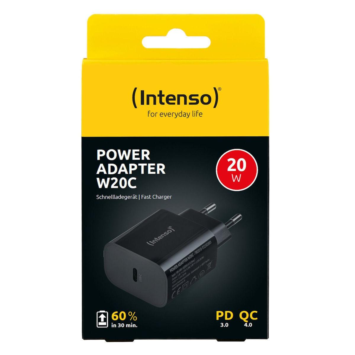 Intenso W20C fast charger 20 watt 1x USB-C black