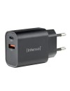Intenso W30AC fast charger 30 watt 1x USB-C & 1xUSBA  black