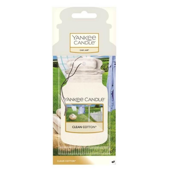 Yankee Candle Car Jar αρωματικό χώρου αυτοκινήτου Clean Cotton